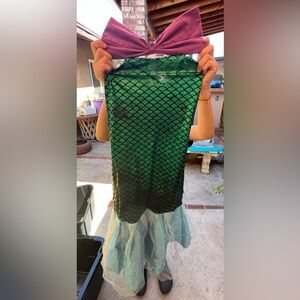 Mermaid Costume for Kids - Green and Purple